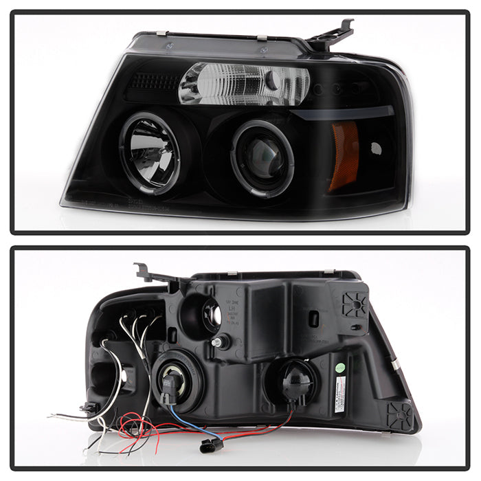 Spyder Ford F150 04-08 Projector Headlights Version 2 LED Halo LED Blk Smke PRO-YD-FF15004-HL-G2-BSM 5078421