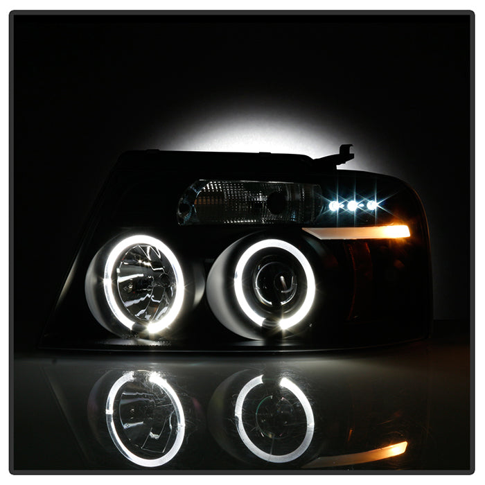 Spyder Ford F150 04-08 Projector Headlights Version 2 LED Halo LED Blk Smke PRO-YD-FF15004-HL-G2-BSM 5078421