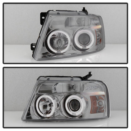 Spyder Ford F150 04-08 Projector Headlights Version 2 LED Halo LED Smke PRO-YD-FF15004-HL-G2-SM 5010223