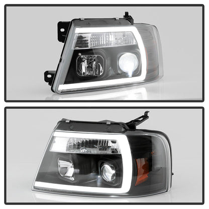 Spyder Ford F-150 04-08 High-Power LED Headlights - Black PRO-YD-FF15004PL-BK 5088161