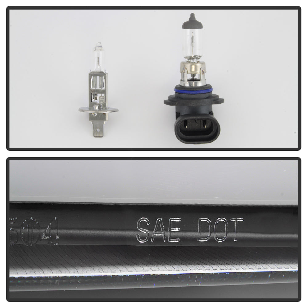 Spyder 04-08 Ford F-150 Projector Headlights - Light Bar DRL - Black PRO-YD-FF15004V2-LB-BK 5084484