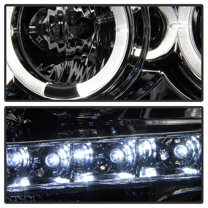 Spyder Ford F150 09-14 Projector Headlights Halogen Model- LED Halo LED Smke PRO-YD-FF15009-HL-SM 5010254