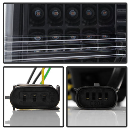 Spyder Ford F150 13-14 Xenon Model Only Light Bar Projector Headlights Blk PRO-YD-FF15013PL-SEQ-BK 5087584