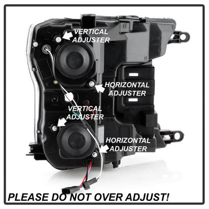 Spyder Signature Ford F150 18-19 (Halogen Model) Projector Headlights - Chrome (PRO-YD-FF15018-LB-C) 5086617