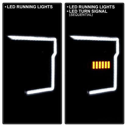 SPYDER Signature 20-21 Ford F150(Halogen Model) Proj. Headlights - Black(PRO-YD-FF15021HALSI-SEQ-BK) 5088710