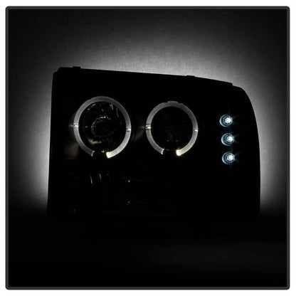 Spyder Ford F250 Super Duty 99-04 Projector Version 2 LED Halo LED Blk Smke PRO-YD-FF25099-1P-G2-BSM 5078452