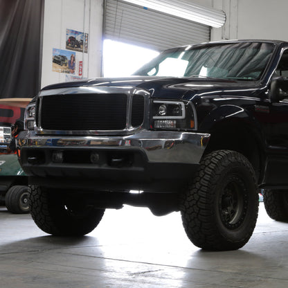 Spyder 99-04 Ford F250 Super Duty Projector Headlights - Light Bar - Black PRO-YD-FF25099V2-LB-BK 5084491