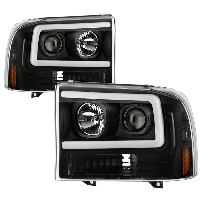 SPYDER Ford F-250 99-04/Excursion 00-04 1 Piece LED Headlights - Black PRO-YD-FF25099V2PL-BK 5088062