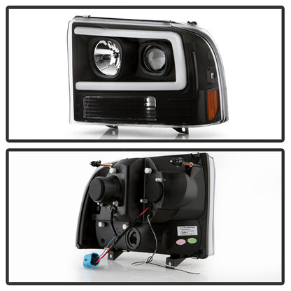 SPYDER Ford F-250 99-04/Excursion 00-04 1 Piece LED Headlights - Black PRO-YD-FF25099V2PL-BK 5088062