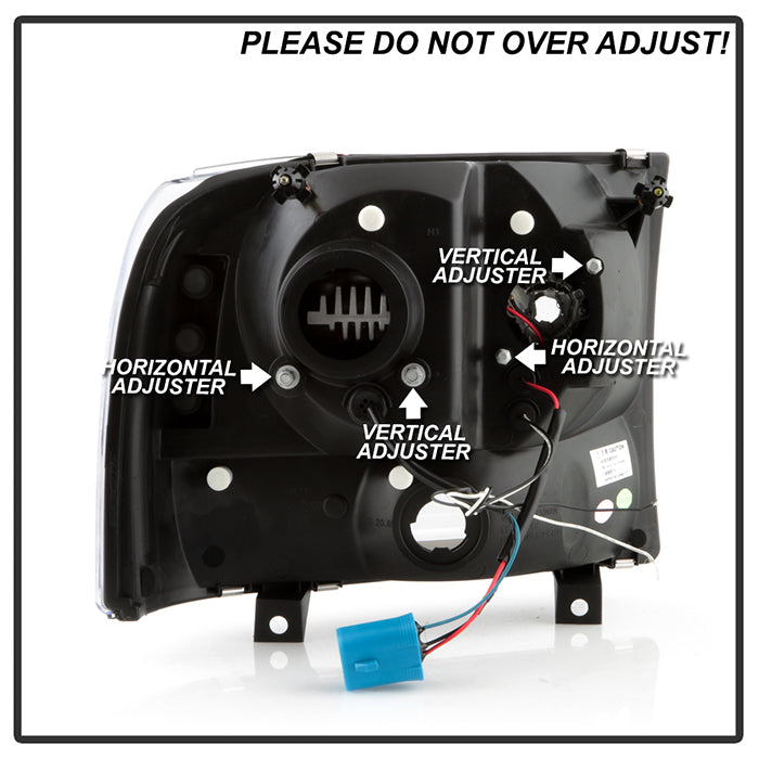 SPYDER Ford F-250 99-04/Excursion 00-04 1 Piece LED Headlights - Black PRO-YD-FF25099V2PL-BK 5088062