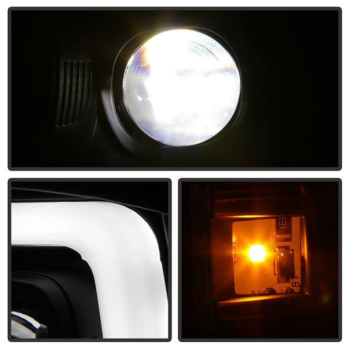 SPYDER Ford F-250 99-04/Excursion 00-04 1 Piece LED Headlights - Black PRO-YD-FF25099V2PL-BK 5088062