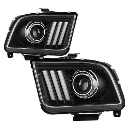 Spyder Ford Mustang 05-08 V2 High-Power LED Headlights - Black PRO-YD-FM05AP-BK 5088192