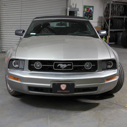 Spyder Ford Mustang 05-08 V2 High-Power LED Headlights - Black PRO-YD-FM05AP-BK 5088192