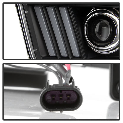 Spyder Ford Mustang 05-08 V2 High-Power LED Headlights - Black PRO-YD-FM05AP-BK 5088192