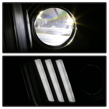 Spyder Ford Mustang 05-08 V2 High-Power LED Headlights - Black PRO-YD-FM05AP-BK 5088192