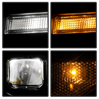 SPYDER 15-17 Ford Mustang LED Headlights - Black (PRO-YD-FM15AP-GRSB-SET-BK) 5089335