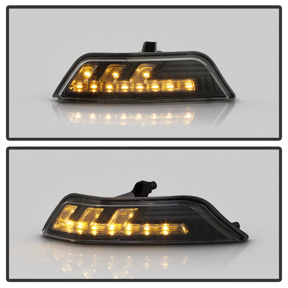 SPYDER 15-17 Ford Mustang LED Headlights - Black (PRO-YD-FM15AP-GRSB-SET-BK) 5089335