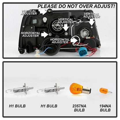 Spyder Ford Ranger 01-11 1PC Projector Headlights LED Halo LED Blk PRO-YD-FR01-1PC-HL-BK 5010490