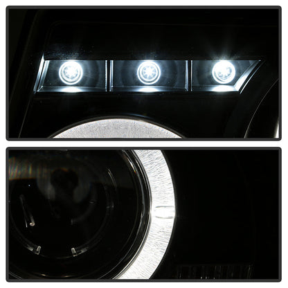 Spyder Ford Ranger 01-11 1PC Projector Headlights LED Halo LED Blk PRO-YD-FR01-1PC-HL-BK 5010490