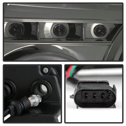 Spyder Ford Ranger 01-11 1PC Projector Headlights LED Halo LED Smke PRO-YD-FR01-1PC-HL-SM 5010513