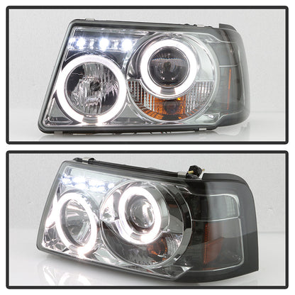Spyder Ford Ranger 01-11 1PC Projector Headlights LED Halo LED Smke PRO-YD-FR01-1PC-HL-SM 5010513