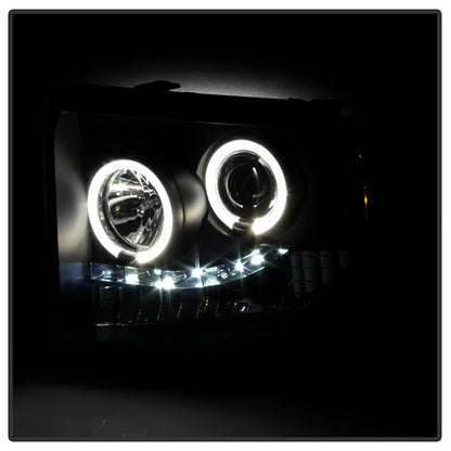 Spyder Ford F250/350/450 Super Duty 05-07 Projector Headlights LED Halo- LED Blk PRO-YD-FS05-HL-BK 5010544