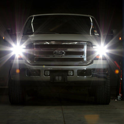 Spyder Ford F250/350/450 05-07 Projector Headlights - Light Bar DRL LED - Black PRO-YD-FS05V2-LB-BK 5084507