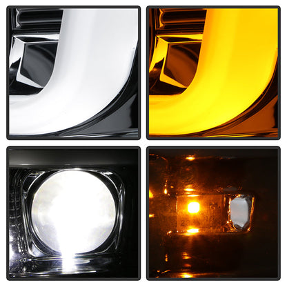 Spyder Ford F-250/350/450 08-10 V2 High-Power LED Headlights-Switch Back-Chrome PRO-YD-FS08PL-SBLB-C 5087744