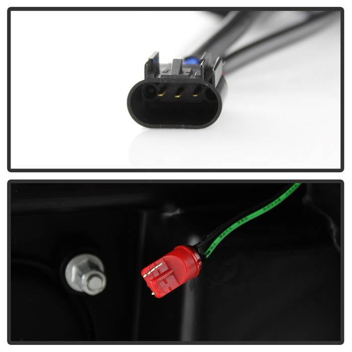 Spyder 08-10 Ford F-250 Projector Headlights V2 - Light Bar DRL LED - Black PRO-YD-FS08V2-LB-BK 5084477