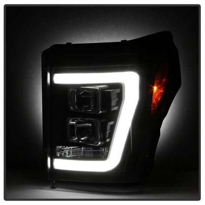Spyder Ford F-250/F-350/F450 Super Duty 11-16 V2 Projector Headlights - Black (PRO-YD-FS11V2-LB-BK) 5084460