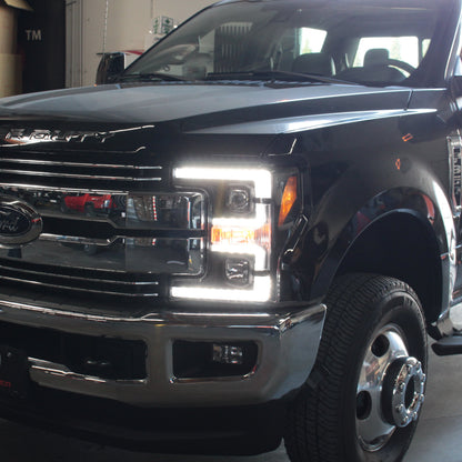 Spyder Ford F-250/F-350/F450 Super Duty 17-18 Projector Headlights Black PRO-YD-FS17-SBSEQ-BK 5086280