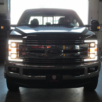Spyder Ford F-250/F-350/F450 Super Duty 17-18 Projector Headlights Black PRO-YD-FS17-SBSEQ-BK 5086280