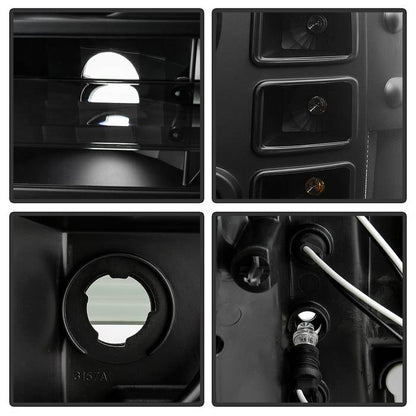 Spyder GMC Sierra 1500/GMC Sierra Denali 08-13 Projector LED Halo- LED All Blk PRO-YD-GS07-HL-BKV2 5086020