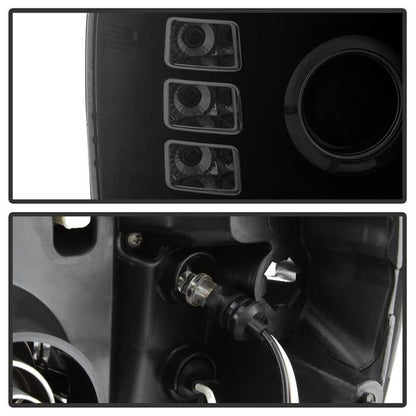 Spyder GMC Sierra 1500/2500 07-13 Projector Headlights LED Halo- LED Blk Smke PRO-YD-GS07-HL-BSM 5078506