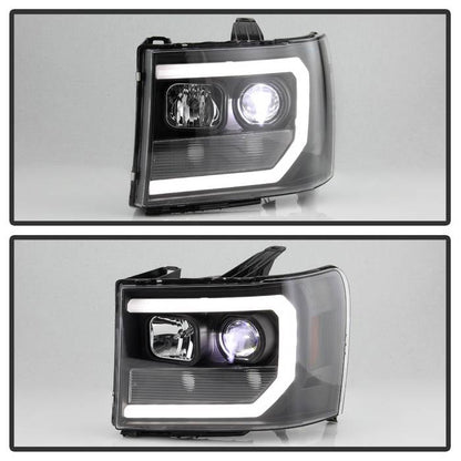Spyder GMC Sierra 1500/2500/3500 07-13 Denali 08-13 LED Headlights Blk PRO-YD-GS07V2PL-BK 5087522