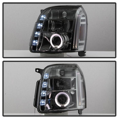 Spyder GMC Yukon 07-14/Yukon Denali 07-14 Projector Headlights LED Halo LED Smke PRO-YD-GY07-HL-SM 5029348