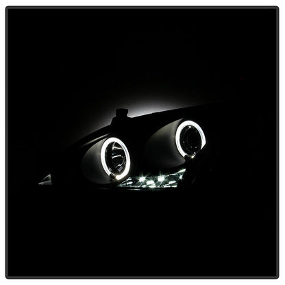 Spyder Honda Accord 03-07 Projector Headlights LED Halo Amber Reflctr LED Blk PRO-YD-HA03-AM-BK 5010636