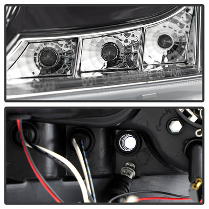 Spyder Honda Accord 03-07 Projector Headlights LED Halo Amber Reflctr LED Chrm PRO-YD-HA03-AM-C 5010643