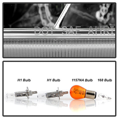 Spyder Honda Accord 03-07 Projector Headlights LED Halo Amber Reflctr LED Chrm PRO-YD-HA03-AM-C 5010643