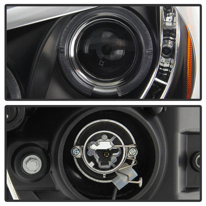 Spyder Honda Accord 08-12 4Dr Projector Headlights- LED Halo DRL Blk PRO-YD-HA08-4D-HL-BK 5010667