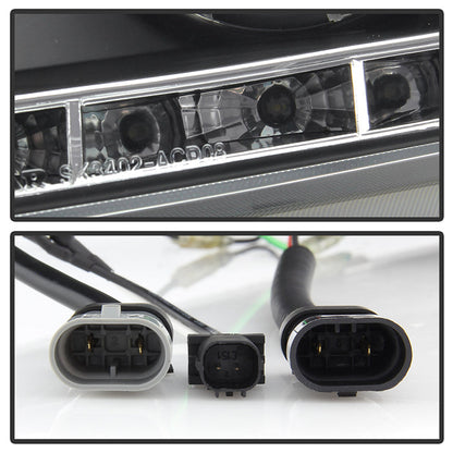 Spyder Honda Accord 08-12 4Dr Projector Headlights- LED Halo DRL Blk PRO-YD-HA08-4D-HL-BK 5010667
