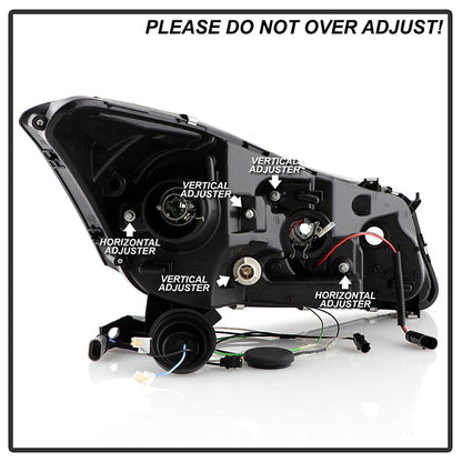 Spyder Honda Accord 08-12 4Dr Projector Headlights- LED Halo DRL Chrm PRO-YD-HA08-4D-HL-C 5010674