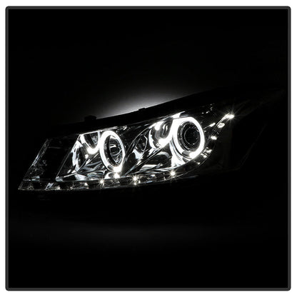 Spyder Honda Accord 08-12 4Dr Projector Headlights- LED Halo DRL Chrm PRO-YD-HA08-4D-HL-C 5010674