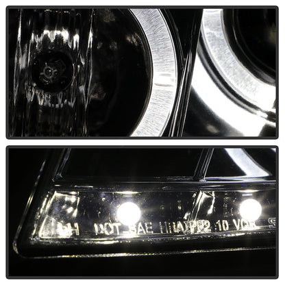 Spyder Honda Accord 08-12 4Dr Projector Headlights- LED Halo DRL Smke PRO-YD-HA08-4D-HL-SM 5010681