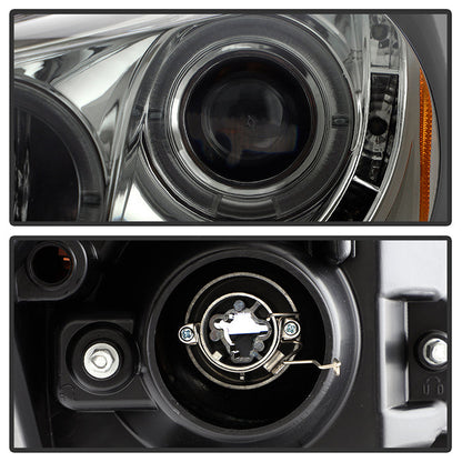 Spyder Honda Accord 08-12 4Dr Projector Headlights- LED Halo DRL Smke PRO-YD-HA08-4D-HL-SM 5010681