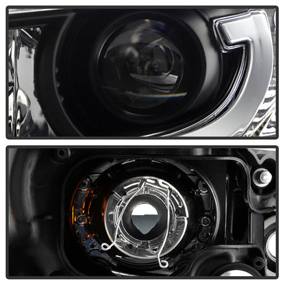 Spyder Honda Accord 2013-2015 4DR Projector Headlights Light Bar DRL Black PRO-YD-HA13-LBDRL-BK 5080530