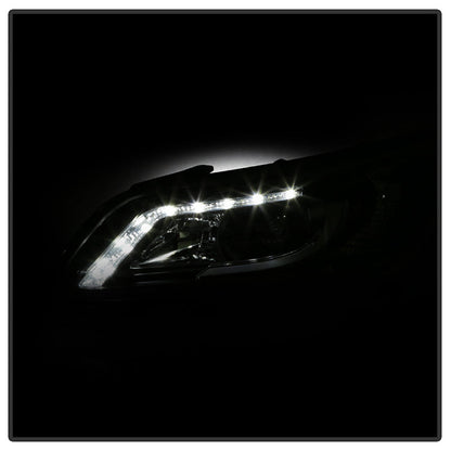 Spyder Honda Accord 2013-2015 4DR Projector Headlights Light Bar DRL Black PRO-YD-HA13-LBDRL-BK 5080530