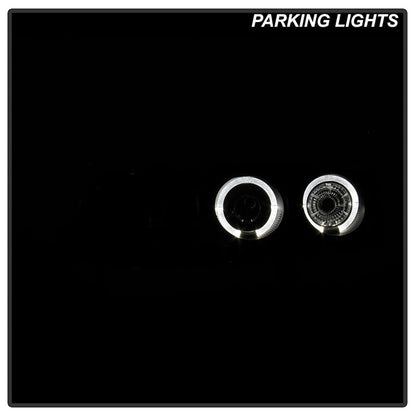 Spyder Honda Accord 94-97 1PC Projector Headlights LED Halo Amber Reflctr Blk PRO-YD-HA94-AM-BK 5010698