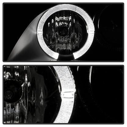 Spyder Honda Accord 98-02 1PC Projector Headlights LED Halo Amber Reflctr Blk PRO-YD-HA98-AM-BK 5010728