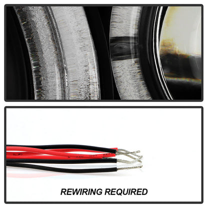 Spyder Honda Civic 06-08 2Dr Projector Headlights LED Halo Black High H1 Low H1 PRO-YD-HC06-2D-HL-BK 5010780